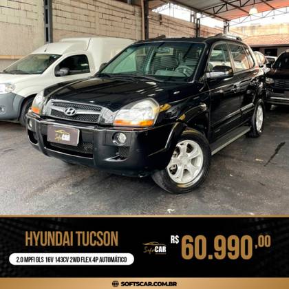 HYUNDAI TUCSON 2.0 MPFI GLS 16V 143CV 2WD FLEX 4P AUTOMÁTICO HYUNDAI TUCSON 2.0 MPFI GLS 16V 143CV 2WD FLEX 4P AUTOMÁTICO
